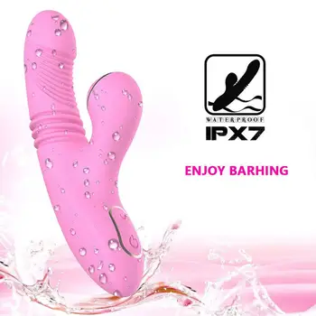 Clit Sucker Vibrator G Spot Dildo Thrusting Vibrator Clitoris Stimulator AV Wand Nipple Sucking Vibrator For Women Adult Toy 4