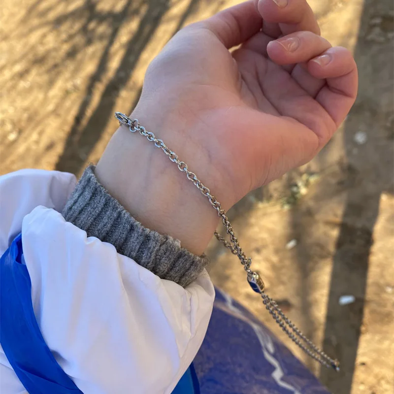 2Pcs/Set Steel O-Shaped Magnet Bracelet for Couples Stainless Steel Charm Attractive Men and Women Valentine’Day New Year Gifts