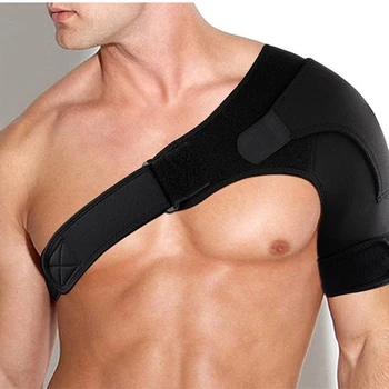 

Adjustable Sports Shoulder Pads Breathable Fabric Seamless Stitching One Shoulder Tool Back Support Prevent Sprains Sport Injury