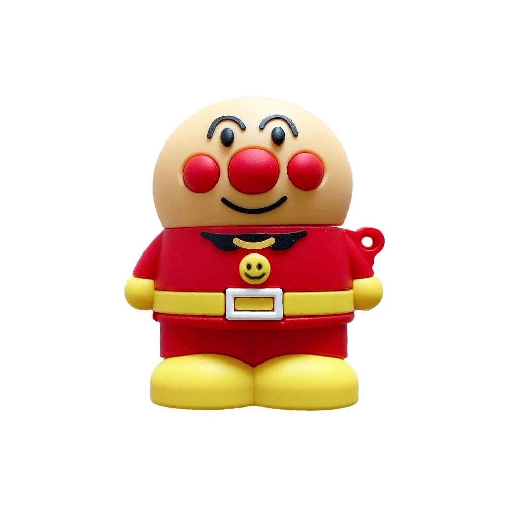 Мягкий чехол для наушников Airpods 2 с мультяшным 3D разъемом Anpanman для игр, для AirPods 1 2, силиконовая крышка для bluetooth-гарнитуры с крючком - Цвет: anpanman