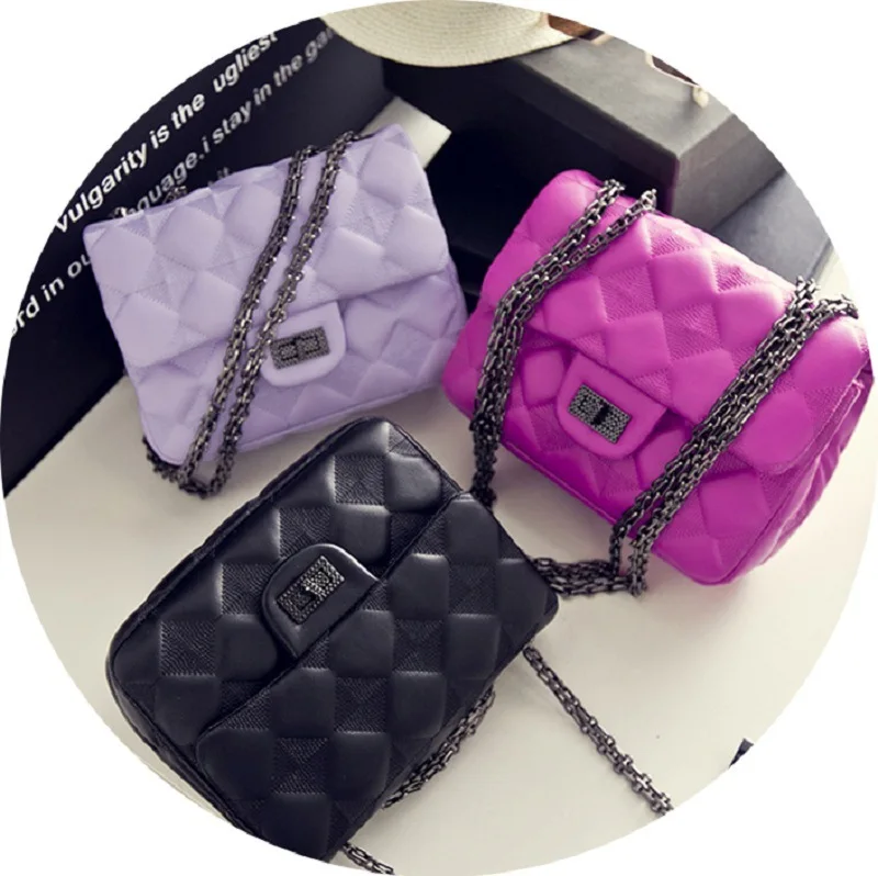 

Chain WOMEN'S Bag Women's Crossbody Bag 2019 New Style WOMEN'S Bag Sheepskin Greens WOMEN'S Leather Bags Fashion