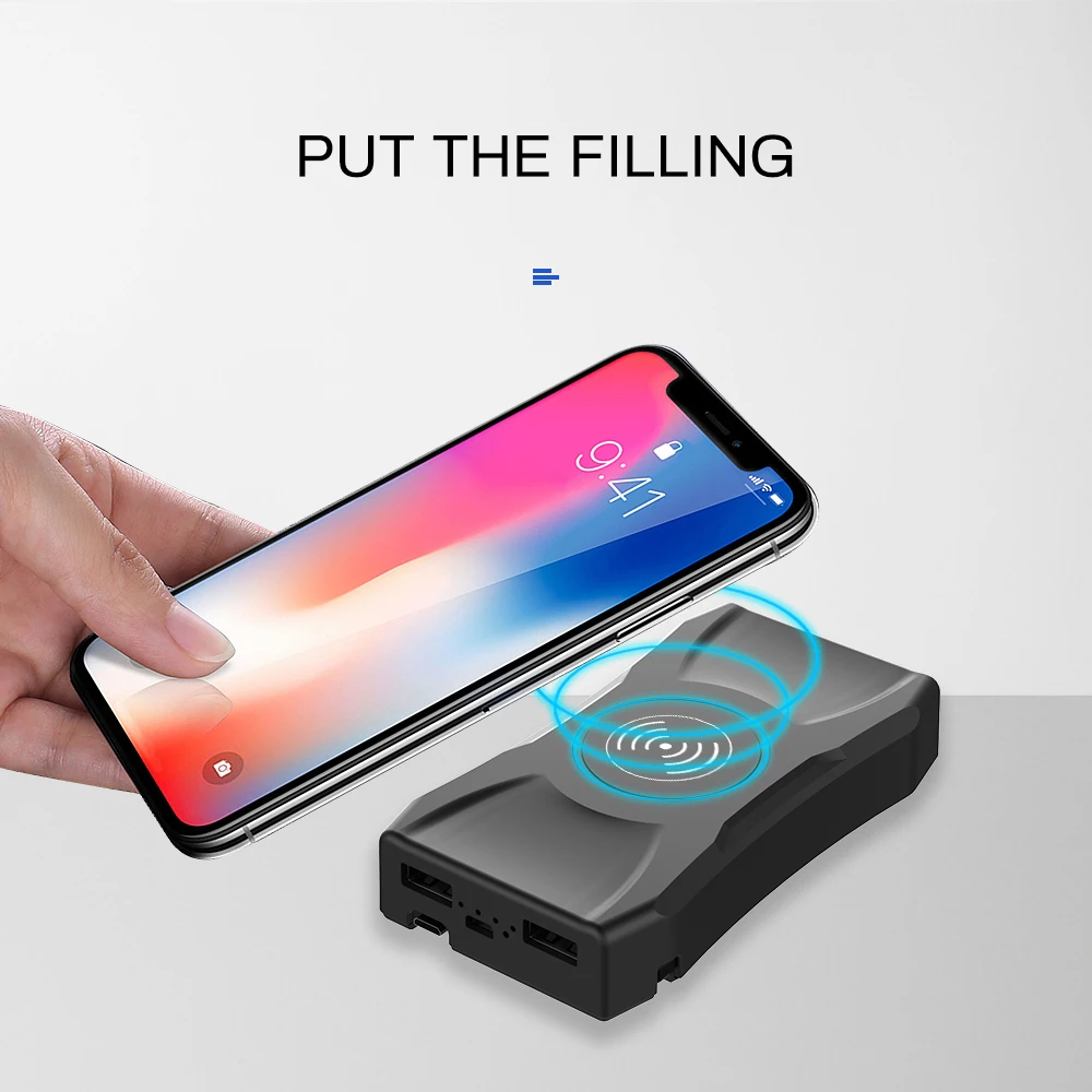 

Multifunctional Wireless Power 8000 MAh Charger Pd Qc Charging Head 3 In 1 Fast Wireless Charger Mobile Phone 5W Car Mobile