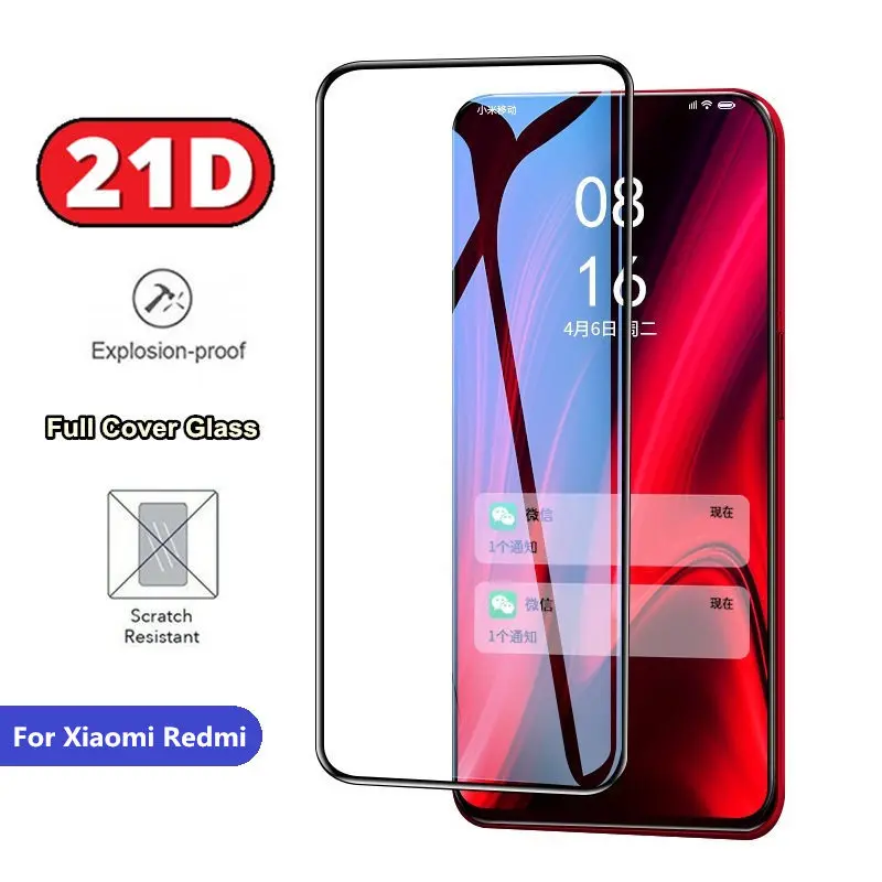 Закаленное стекло с полным покрытием для Xiaomi Mi 9T Pro a2 Защита экрана Redmi K20 note 7 6