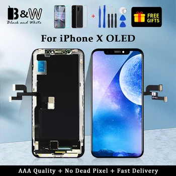 

High Quality Display For iPhone X OLED Touch Screen Digitizer Pantalla For iPhone X OLED/TFT Assembly Black Replacement