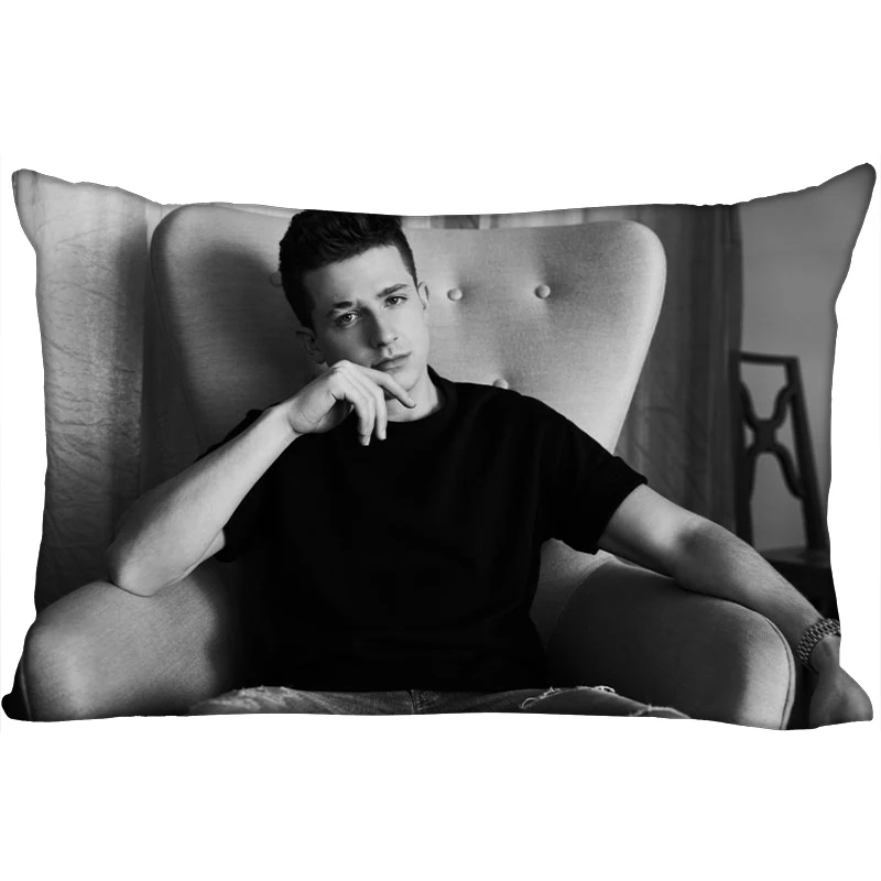 Хит, наволочки из атласа с принтом "Charlie Puth", две стороны, стандартные, шелковые, мягкие, прямоугольные, на молнии, наволочки, больше размеров, логотип на заказ - Цвет: 24
