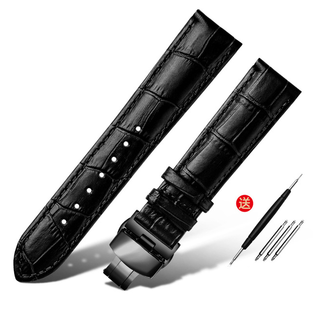 Layer Leather watch strap for Seiko tissot watchband 14 16 19 18mm 20mm 21m 22mm 23mm watch band Wrist Belt Bracelet + Tool