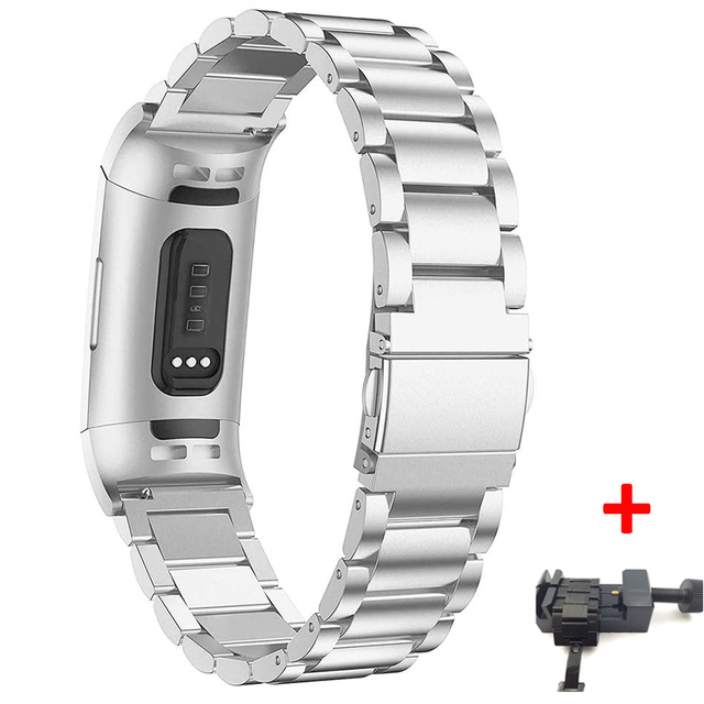 steel strap for Fitbit charge 4 band Replacement wristband Smart Watch Bracelet Charge3/Charge4 Fitbit Charge 3 band