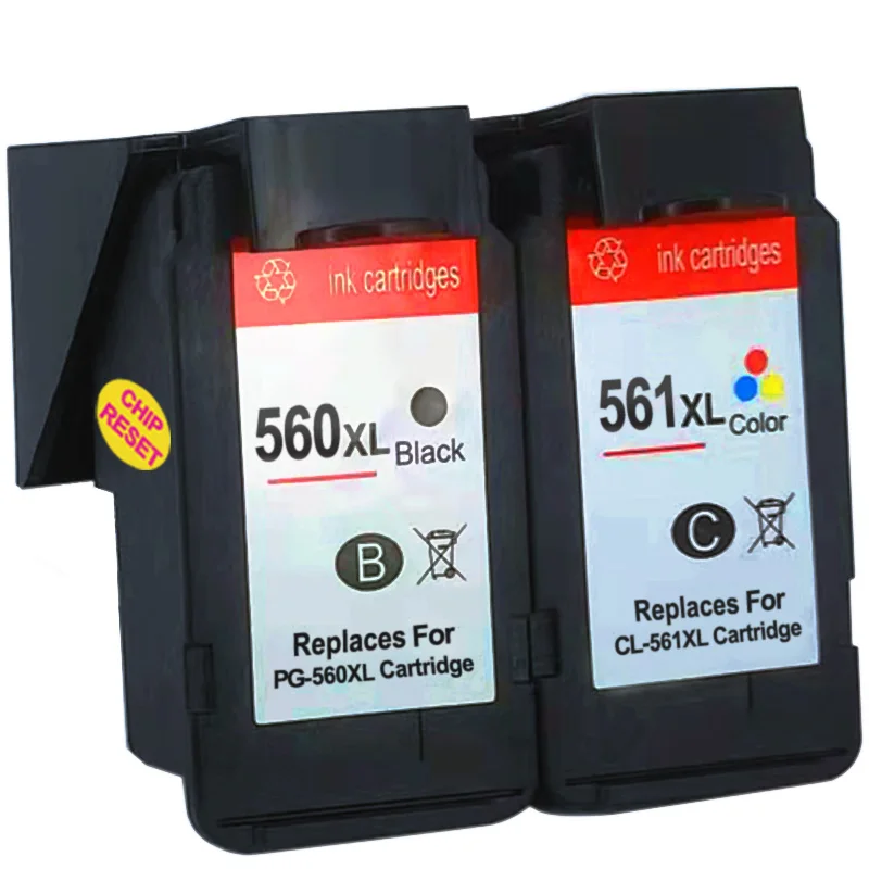 PG560 CL561 XL - Pack 2 Cartouches Compatibles CANON PG-560 CL-561