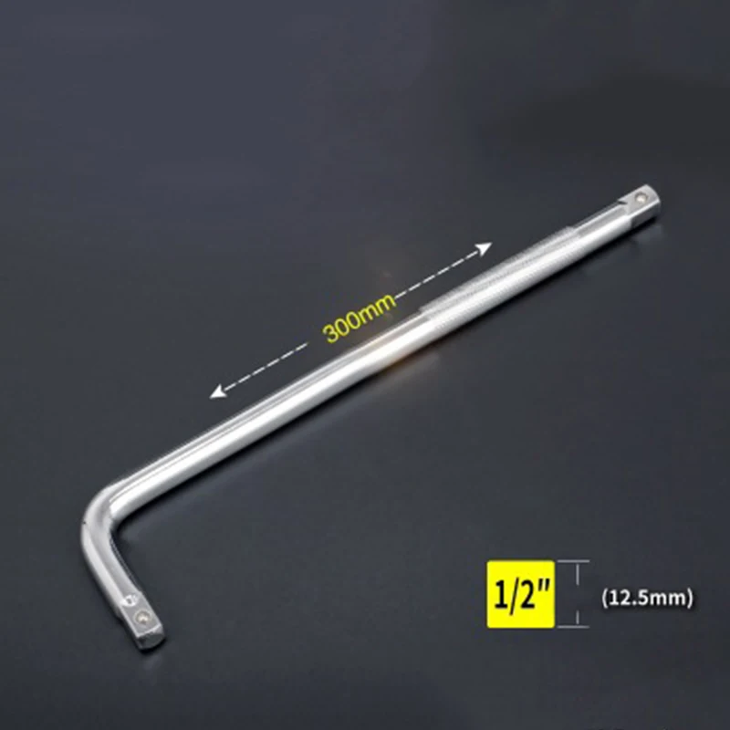 1PC 1/2 Drive Sliding Socket Bar Handle L Shape Socket Extension Bar Wrench Hot