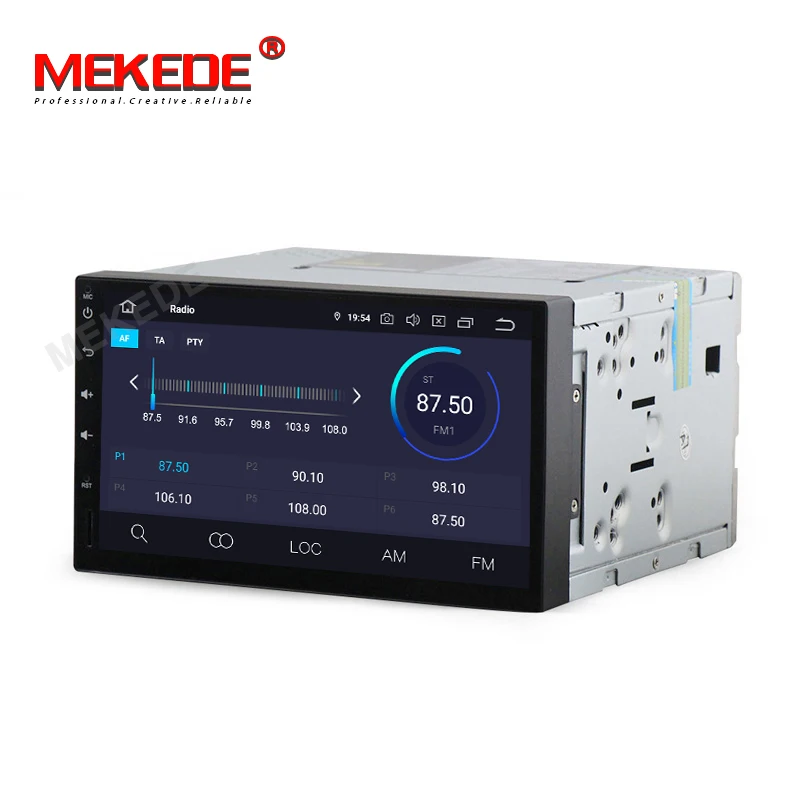 Excellent 7" Octa Core Android9.0 Double Din ips dsp Car Multimedia player For Universal full touch screen Car Radio with 4GB RAM 64GB ROM 5