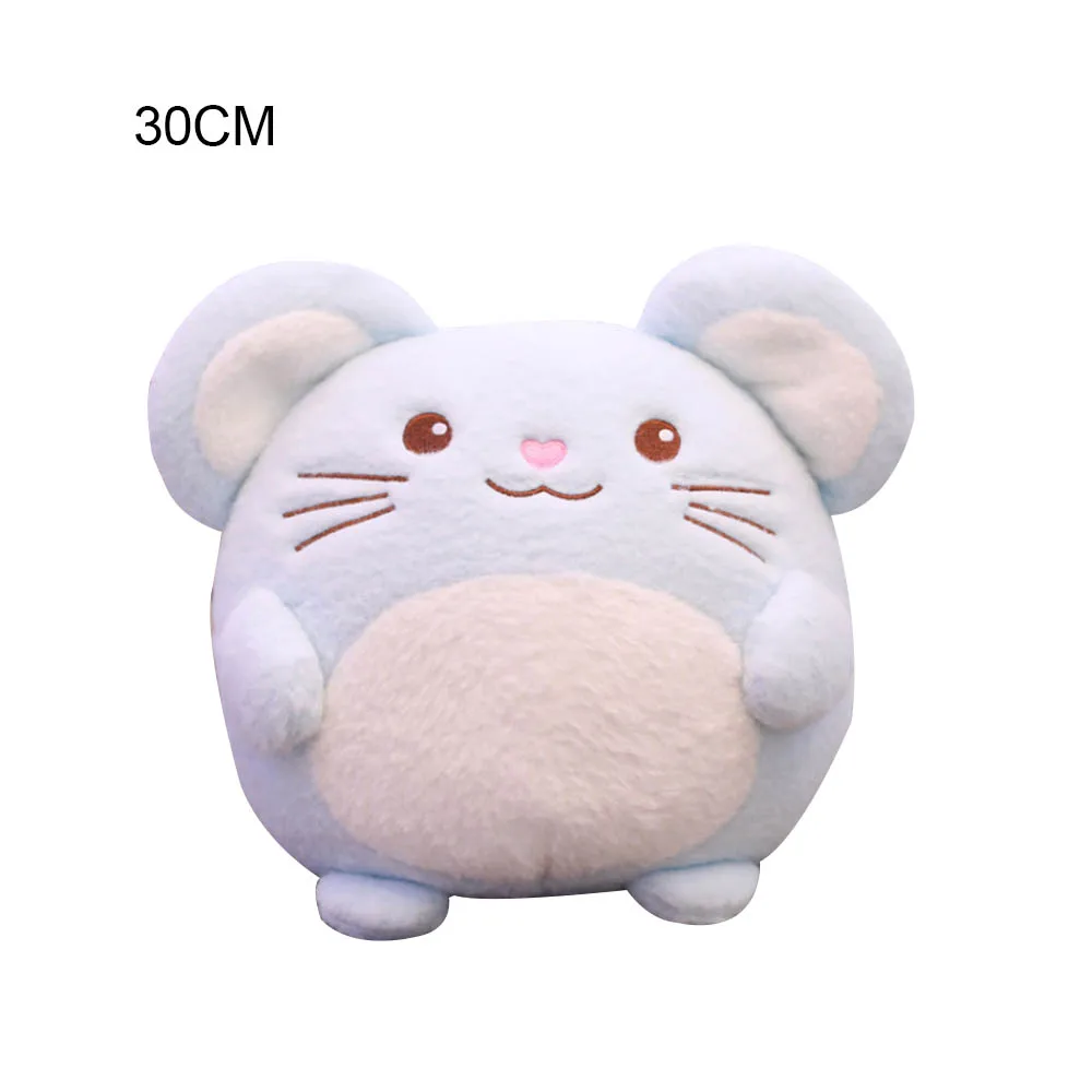 Милая Подушка с имитацией мыши, супер мягкая плюшевая кукла мышка, плюшевая игрушка-талисман в виде крысы, 20 см/30 см/40 см - Цвет: 30cm