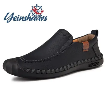 

Loafers Mens Shoes Casual Leather Outdoor Shoes Lightweight Walking Shoes Fashion Flat Lofer Shoes Man Comfortable Summer Shoes