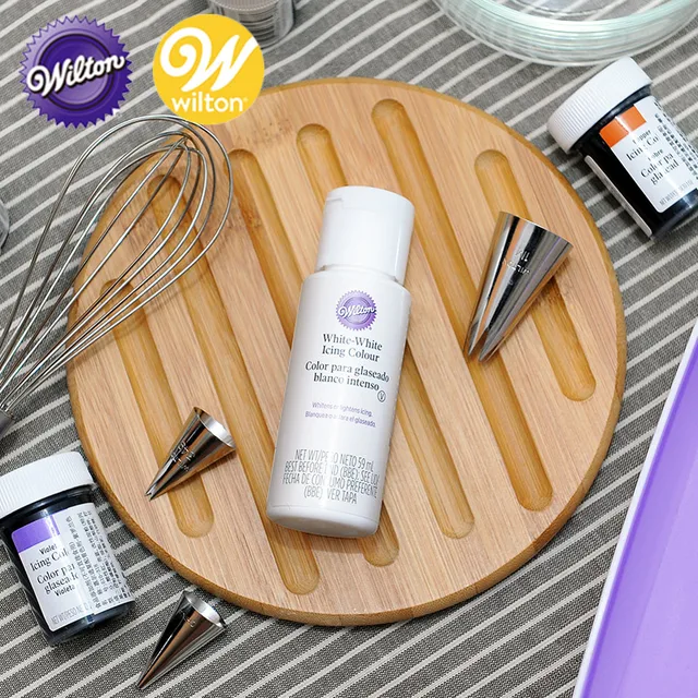 Wilton Ehető Fehér Pigment Színű Krém Fondant Fagyos Sütéskészletek Konyhai Kiegészítők - Image 2