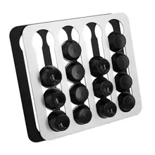 

16 Cups Coffee Capsule Storage Display Rack Nespresso Wall Type Coffee Capsule Stand Storage Holder Aluminum Bracke For Kitchen