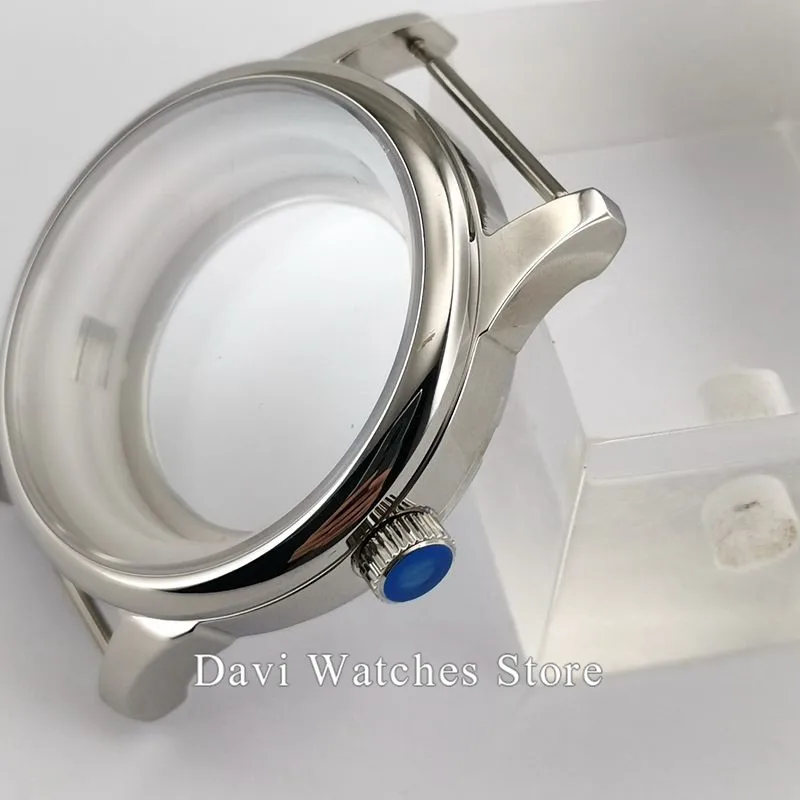 

Watch Case Corgeut 40mm Sapphire Glass Polished Watch Case Fit ETA2836 MIYOTA 8215 821A 8205 DG 2813 3804 Automatic Movement