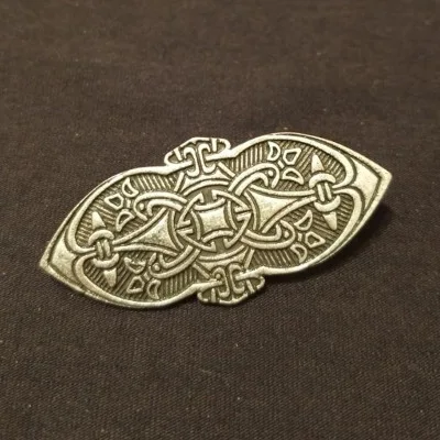 Antiuque Silver 2 Скандинавские Викинги амулет фибула Броши Vegvisir скандинавский компас исландский Wicca Talisman Кельт брошь в виде банта значок булавка Viking B - Окраска металла: Antiuque Silver 2