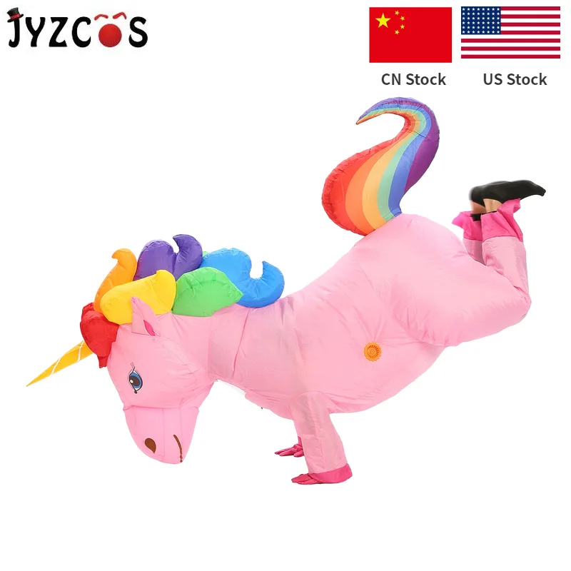 Новый надувной костюм единорога JYZCOS для мальчиков и девочек с животным тематикой