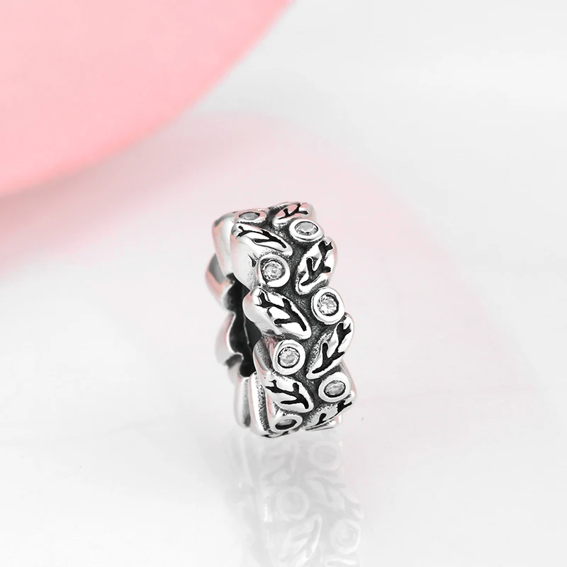 Модные прозрачные бусины пробки из стерлингового серебра 925 пробы с изображением