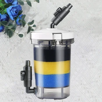 

1PC Special Aquarium Filter Aquarium Filter Equipment Transparent Fish Tank Filter Bucket Mute Outer Filter Barrel for Store