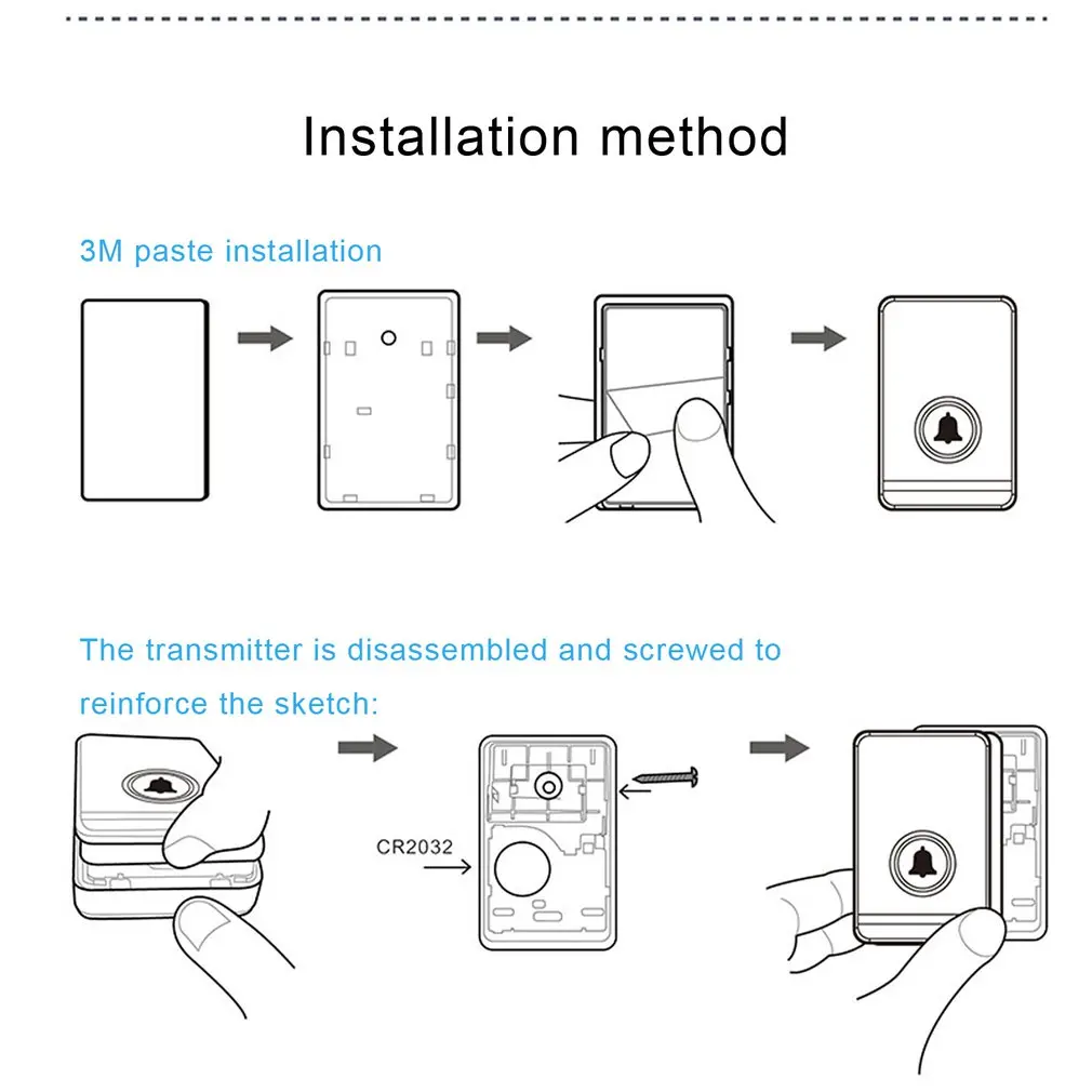 Db03 One For One Villa Home Remote Wireless Doorbell 48 Classic Doorbell Music Smart Wireless Doorbell