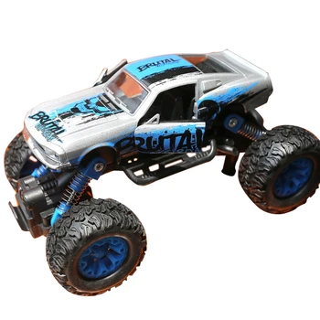 

Cartoon Rock Crawlers Alloy Truck High Speed Climbing Car Truck 4 Wheel Drive Model Off-Road Buggy Toy Car