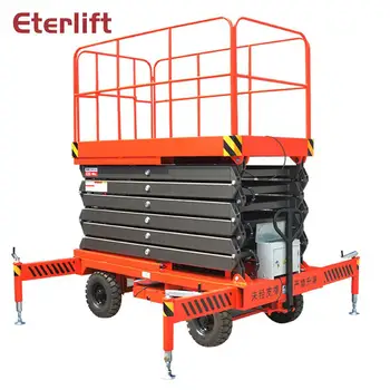 

10m mobile electric hydraulic scissor man lift platform for promotion