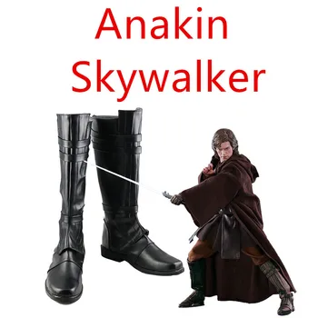 

Star Wars: The Last Jedi Anakin Skywalker shoes cosplay adults men and women boots shoes Halloween Fashion Long shoes