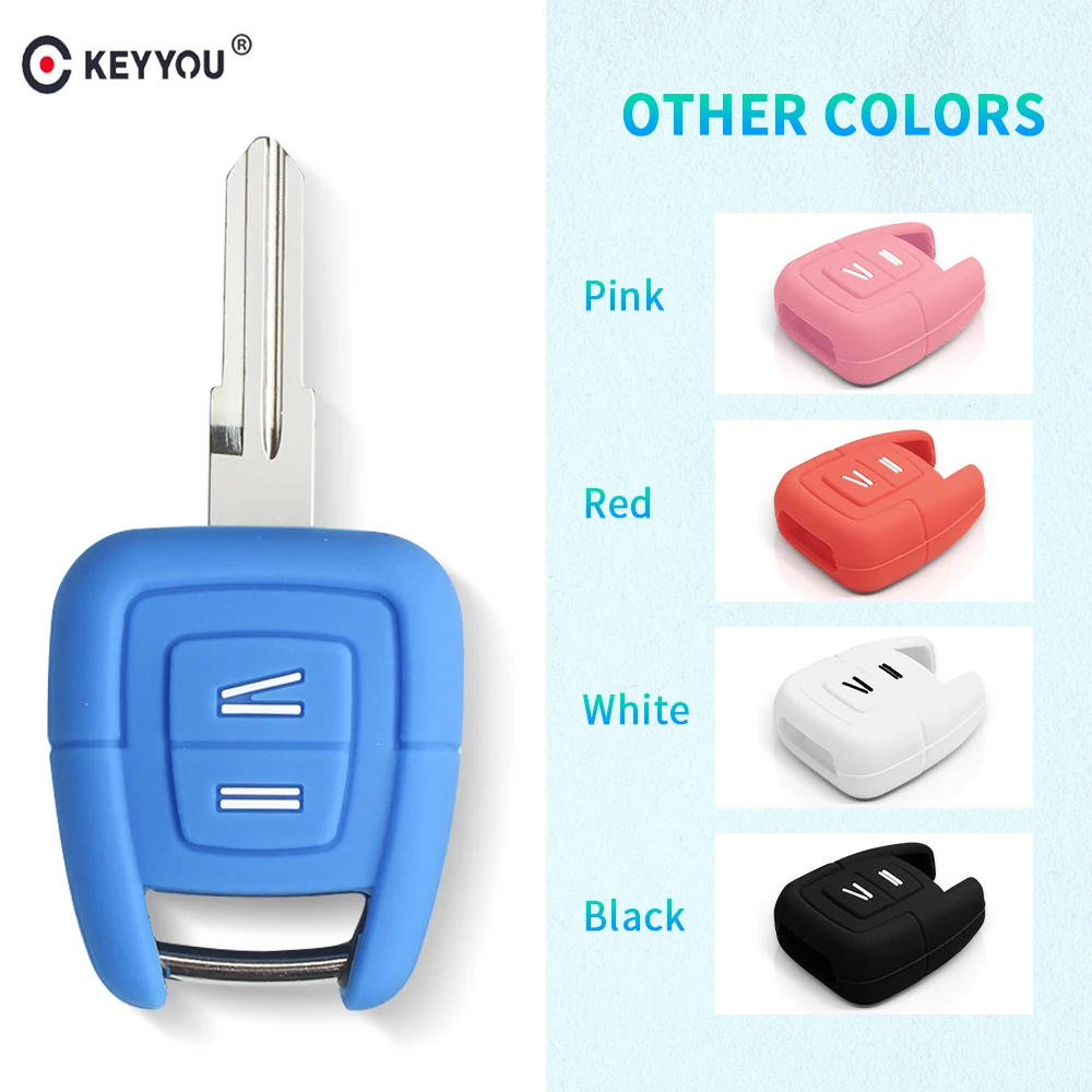 KEYYOU 2 кнопки силиконовый чехол для ключей брелок Vauxhall Opel Holden Astra Zafira Vectra Tigra Omega Signum