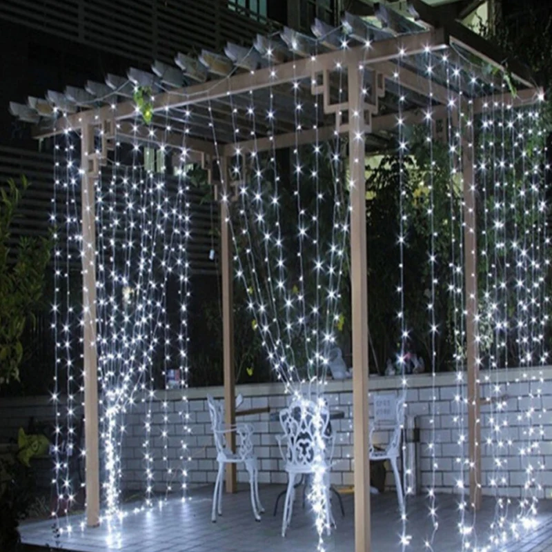 

3M x 3M led Icicle String Lights Christmas xmas Fairy Lights Outdoor Home For Wedding/Party/Curtain/Garden Decoration