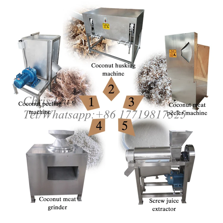 Professional-coconut-hard-shell-removal-dehusking-meat