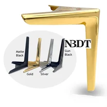 2 шт./лот тонкий диван ТВ шкаф мебель стальная ножка ноги кофе чай барный стул высокий табурет матовый пистолет черный золото серебро