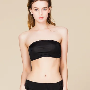 

Summer silk anti-glare tube top, comfortable and breathable sexy mulberry silk thin section wrapped chest bottoming underwear