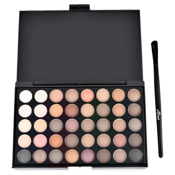 

Fashion Women 40 Colors Makeup Eyeshadow Palette Long Lasting Eye Shadow Makeup Set with Brush Pen