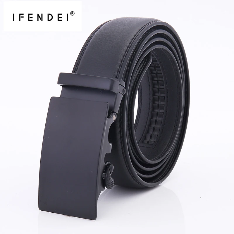 

IFENDEI New Men's Belt Business Automatic Buckle Leather Belt Fashionable Simple Belt
