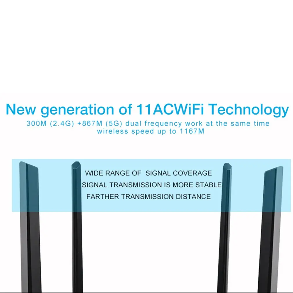USB Flash Беспроводной накопитель AC 1200 Мбит/с Мощный двухдиапазонный 2,4G/5G сигнальный маршрутизатор с высоким коэффициентом усиления антенна WiFi чип повторитель