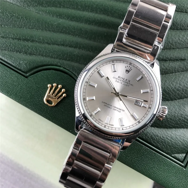 

2020 new Rolex- high-end fashion three-needle simple automatic movement watch AAA men and women casual watch watch gift 1664