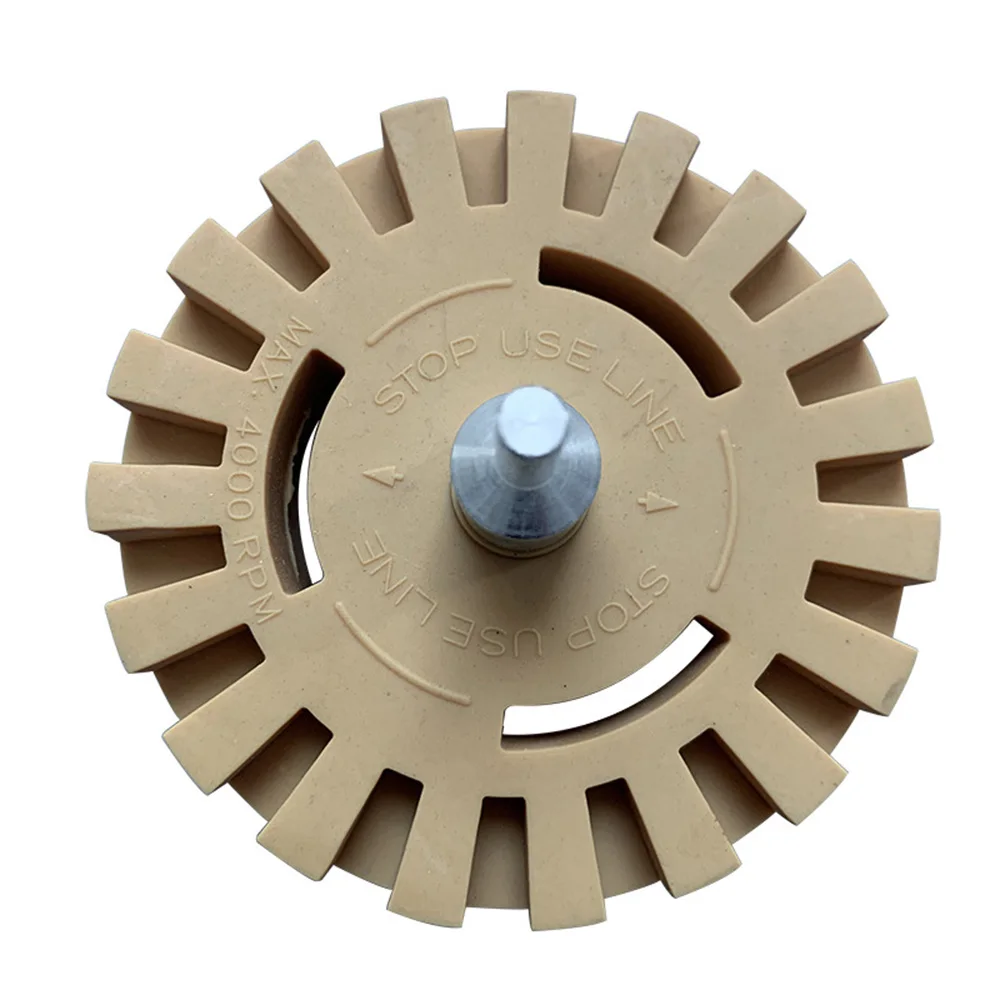 4/" inch Rubber Eraser Wheel Adhesive Sticker Pinstripe Decal Graphic Remover Set