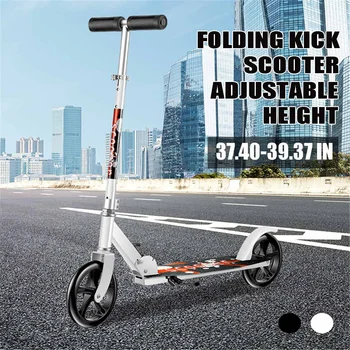 Patinete de patada ajustable para niños, Scooter de pie no eléctrico, plegable, de estilo libre, juguete deportivo profesional de dos ruedas