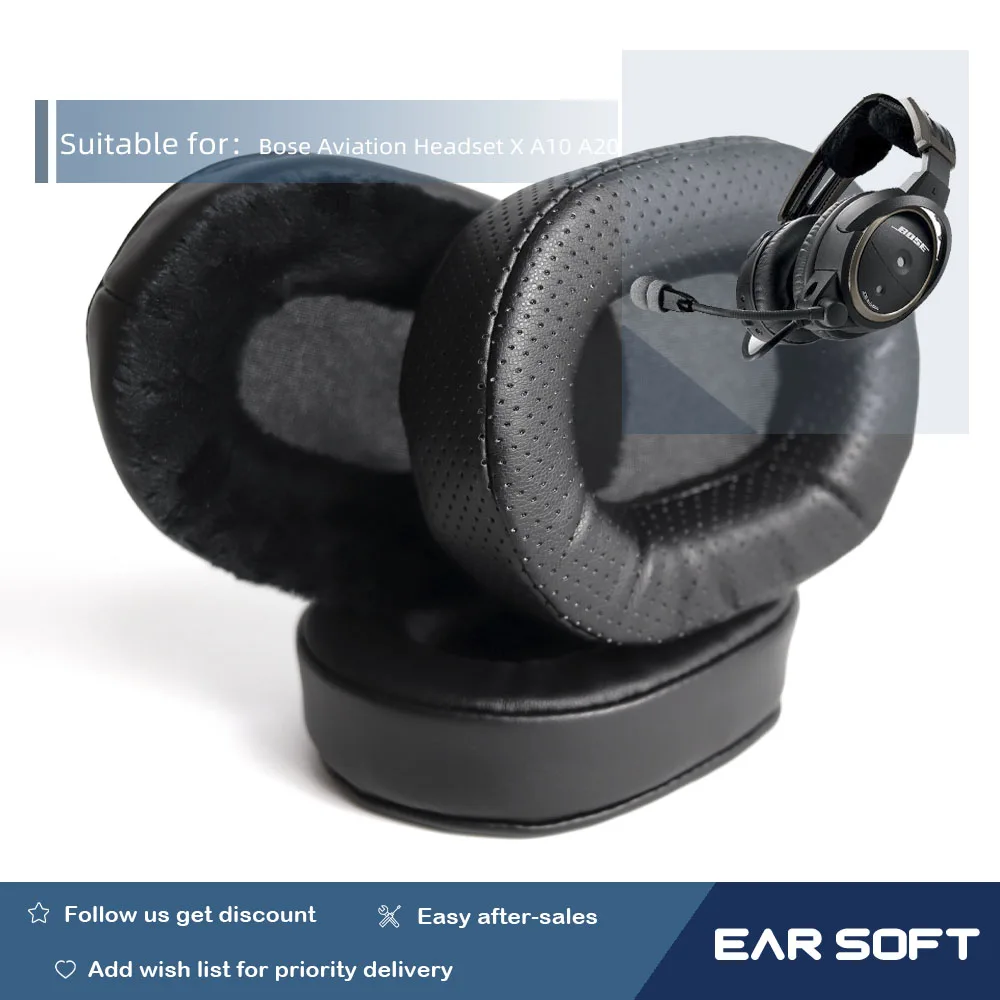 Cuscinetti Auricolari Di Ricambio Earsoft Per Cuffie Bose Aviation X A10 A20 Cuffie Auricolari Custodia Per Cuffie Accessori