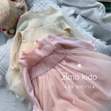 Новое платье принцессы для девочек модные весенние праздничные платья для девочек 3-8 лет C488