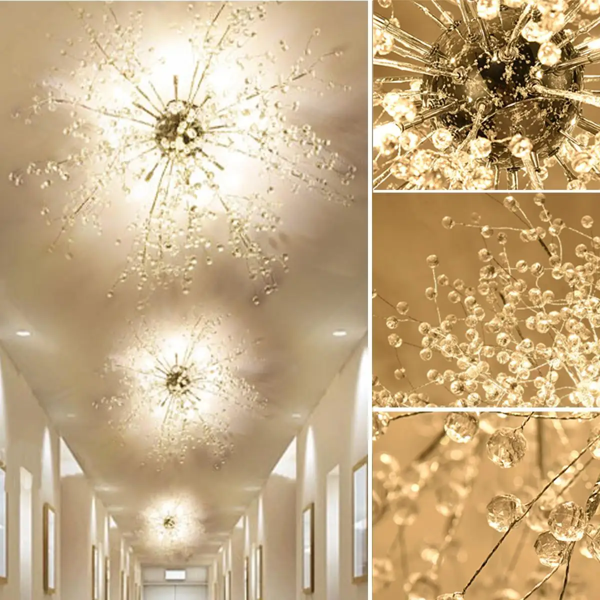 

Modern Acrylic LED Globe Firework Pendant Lamp Light Living Dining Room LED Chandelier Lighting Fixtures 220V