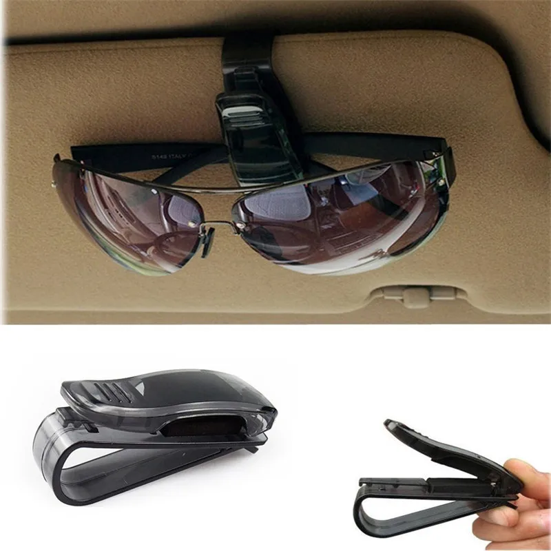 Универсальный автомобильный солнцезащитный козырек очки солнцезащитные очки квитанция карта зажим держатель для хранения Аксессуары для автомобилей