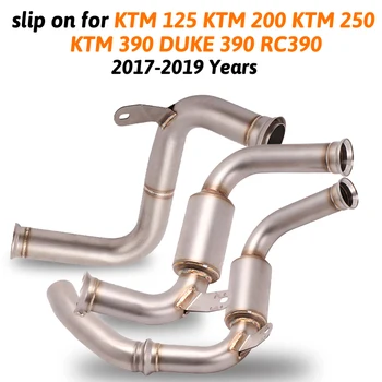 

Slip On For DUKE 390 KTM 390 250 200 125 RC390 2017 2018 2019 Motorcycle Exhaust Escape Modified Middle Connect Link Pipe 51mm