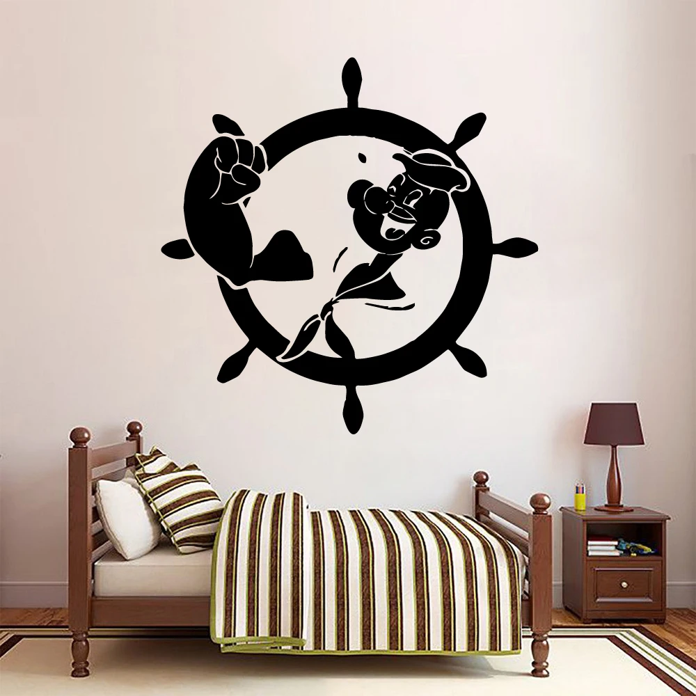 Виниловые наклейки на стену с мультяшным глазом декор для детской комнаты