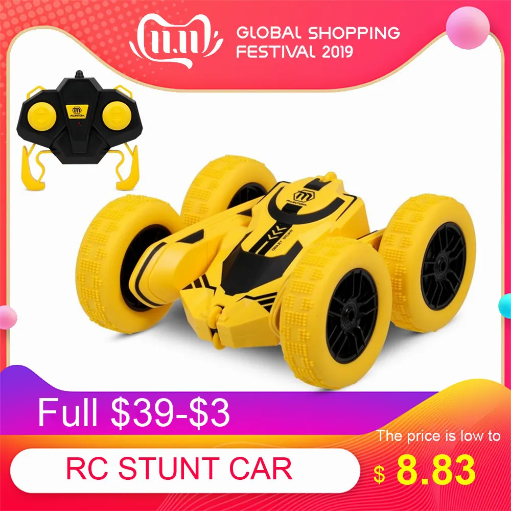 Preise 1 28 RC Stunt Auto Hohe Geschwindigkeit Taumeln Crawler Fahrzeug 360 Grad Flips Doppelseitige Rotierende Taumeln RC Auto
