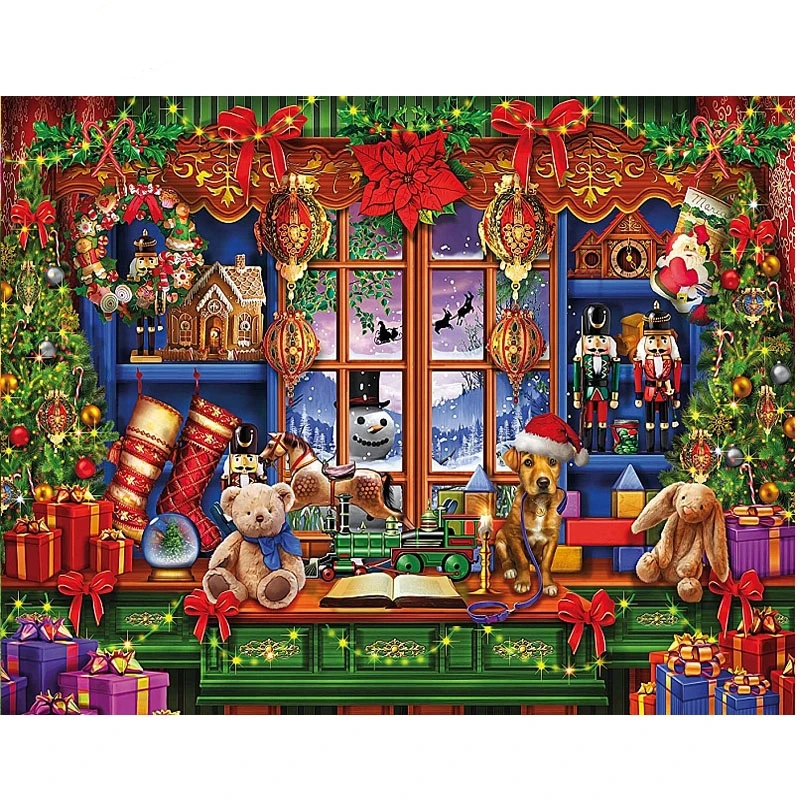 new arrived DIY 5D Square round Full Diamond Mosaic Diamond Painting Cross Stitch Kit Diamonds Embroidery Home Decoration_副本