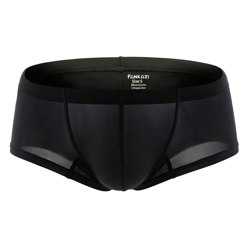 

2021 Brand New Fashion Mens Soft Breathable Underpants Men Panties High Quality Underwear Male Comfortable Ice Silk Boxer Shorts