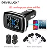 Develuck Car TPMS Cigarette Lighter Wireless Universal TPMS Digital tpms Tire Pressure Alarm System 4 External Internal Sensor ► Photo 2/6