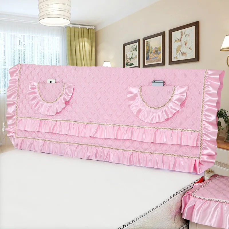 

JaneYU Dust-proof Cover 1.5m 1.8m 2.0m Bed Simple Cotton Clamp Removal And Washing Soft Pack European Solid Headboard Cover