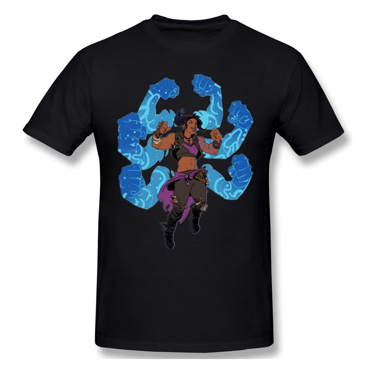 Men T-Shirts Summer Men's Basic Short Sleeve T-Shirt Casual Cotton Borderlands 3 Hero printing t shirt men tee shirt 4XL 5XL